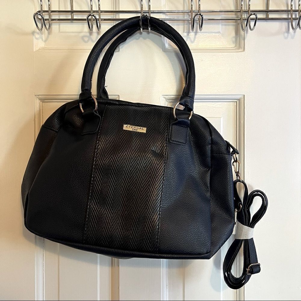 Eternal Love navy Blue Purse with Gold Details